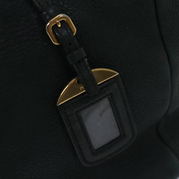 PRADA Tote Bag Leather 2way Khaki Auth bs15124 - Picture 15 of 16